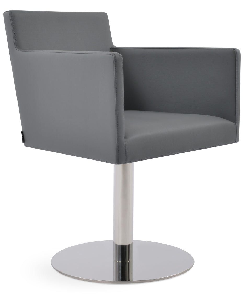 Harput Round Swivel Arm Chair.