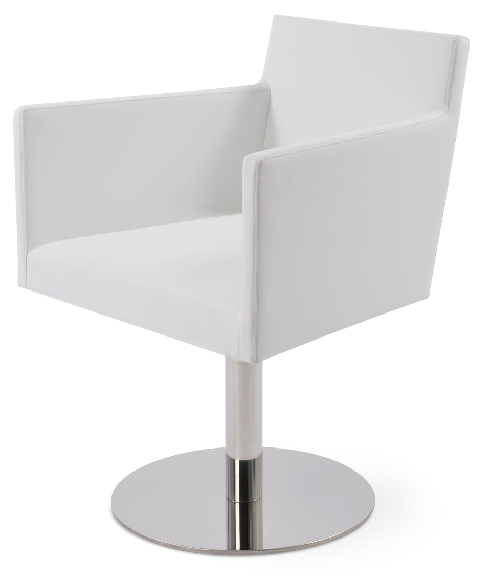 Harput Round Swivel Arm Chair.