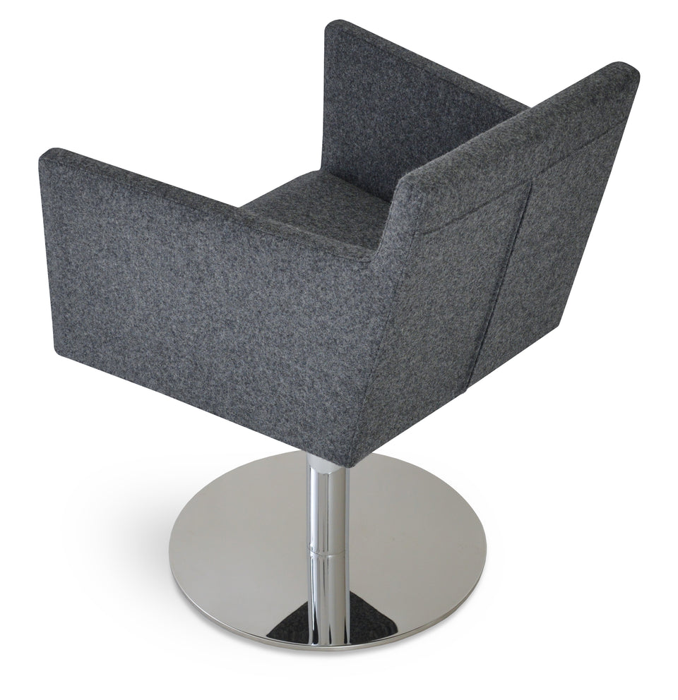 Harput Round Swivel Arm Chair.