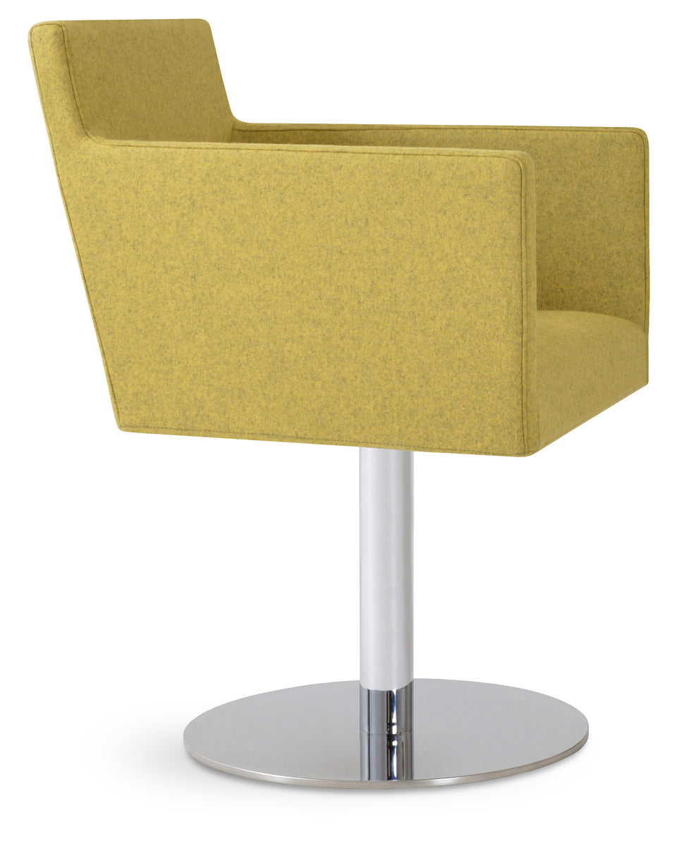 Harput Round Swivel Arm Chair.