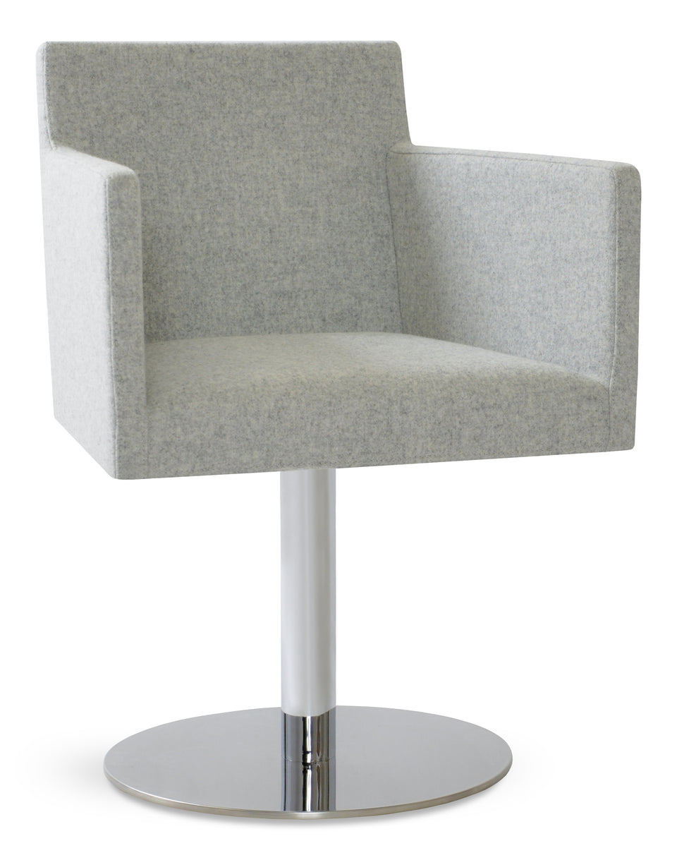 Harput Round Swivel Arm Chair.