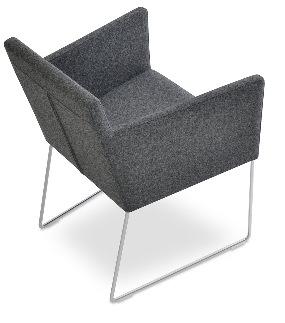 Harput Sled Wire Arm Chair.