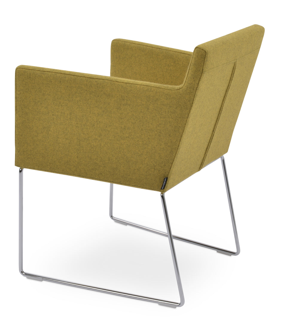 Harput Sled Wire Arm Chair.