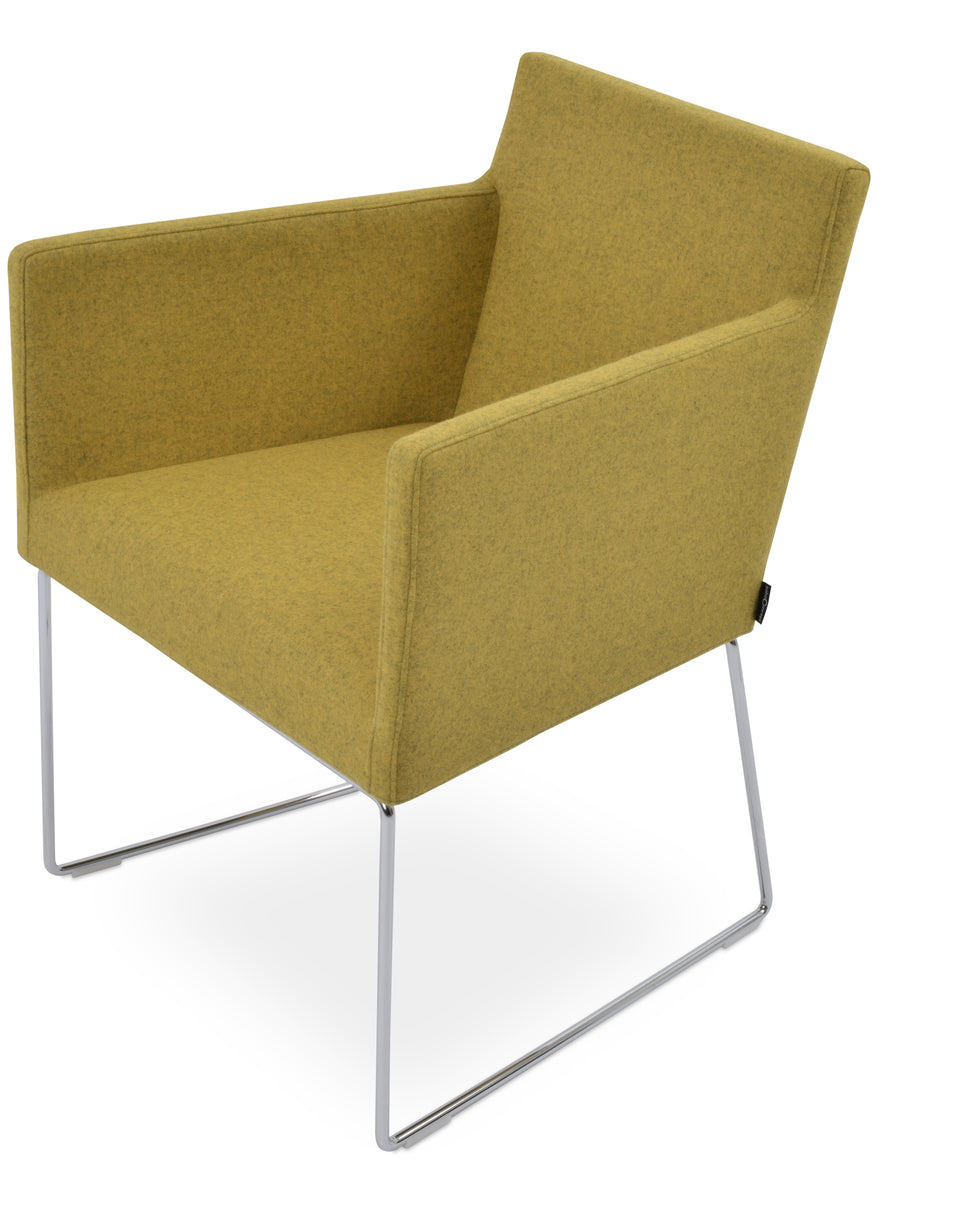 Harput Sled Wire Arm Chair.