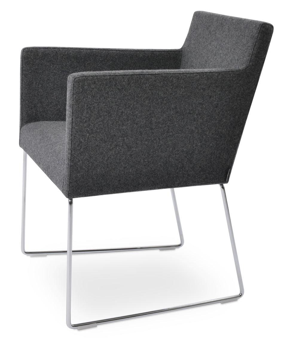 Harput Sled Wire Arm Chair.
