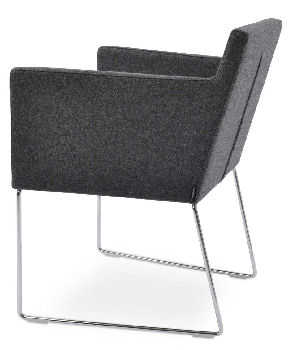 Harput Sled Wire Arm Chair.