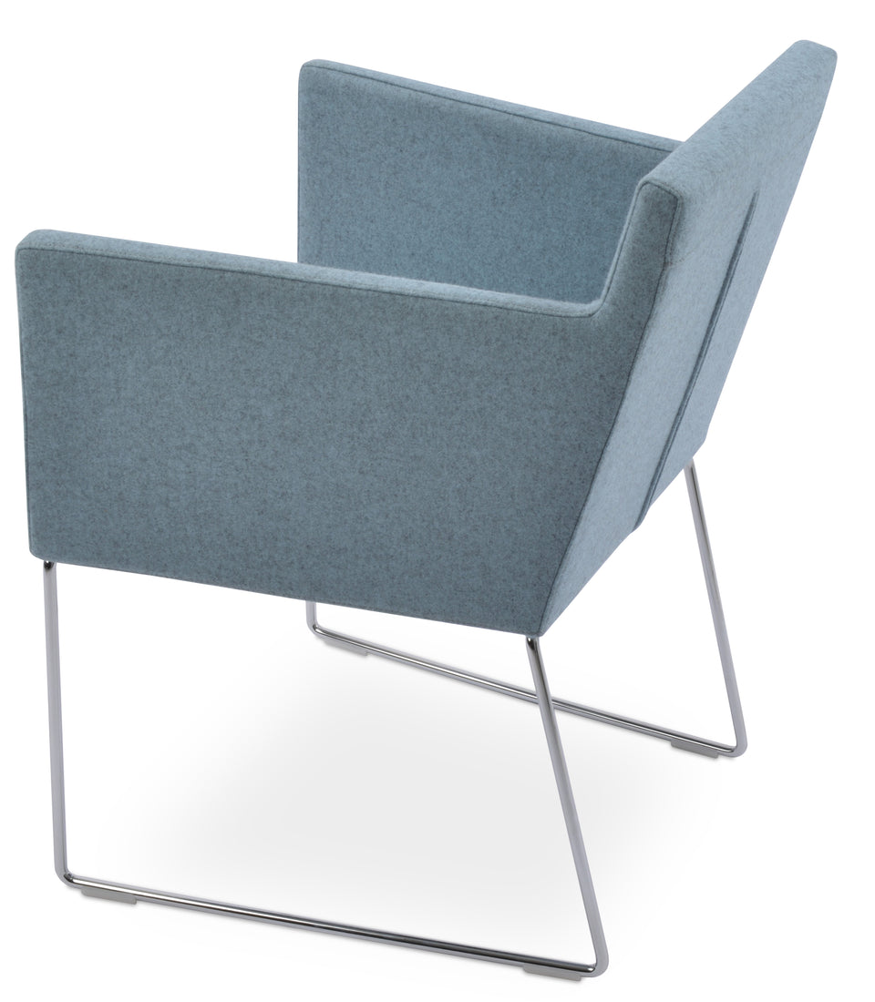 Harput Sled Wire Arm Chair.