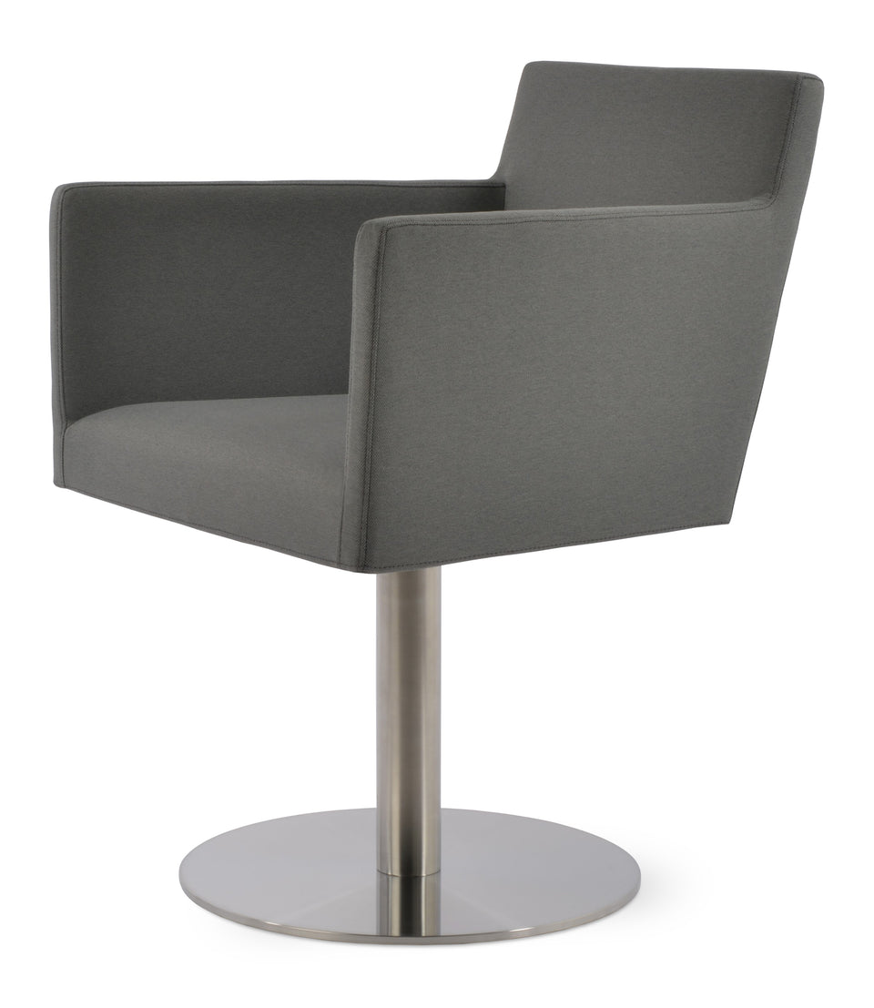 Harput Round Swivel Arm Chair.