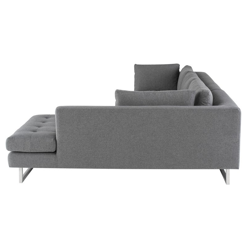 Janis Sectional - Shale Grey.
