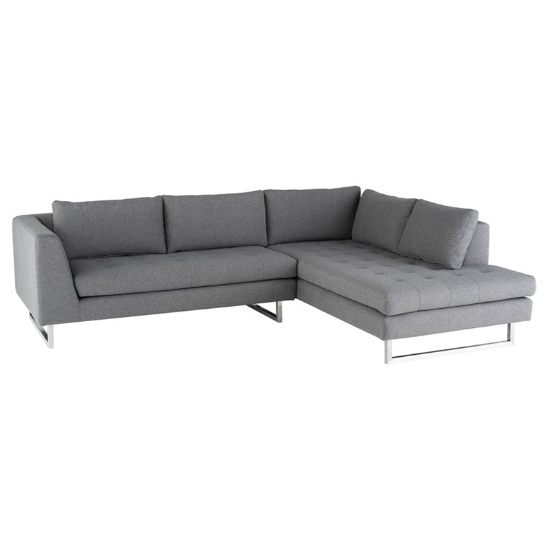 Janis Sectional - Shale Grey.