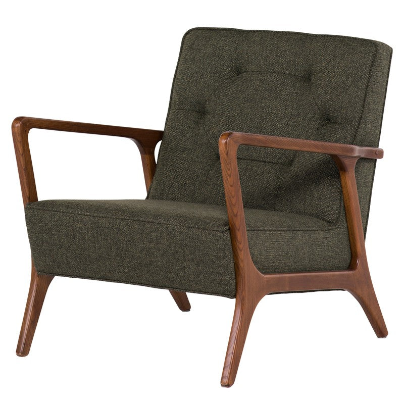 Eloise Occasional Chair - Hunter Green Tweed.