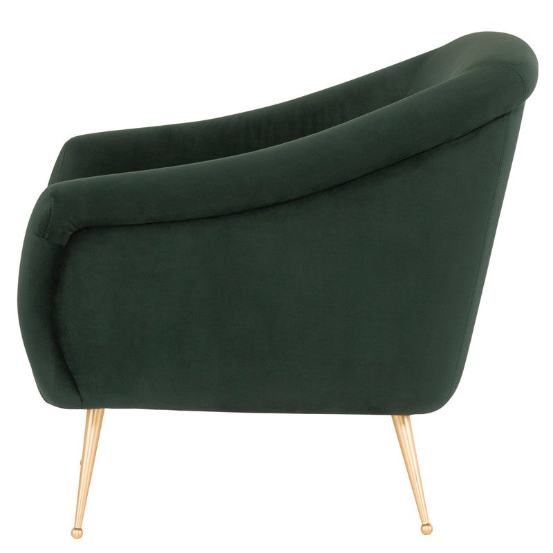 Lucie Occasional Chair - Emerald Green.