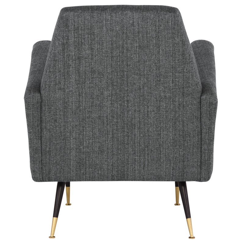 Victor Occasional Chair - Dark Grey Tweed.