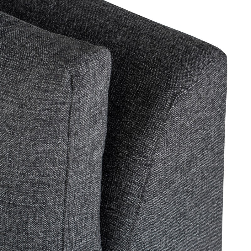 Janis Sofa Extension - Dark Grey Tweed.