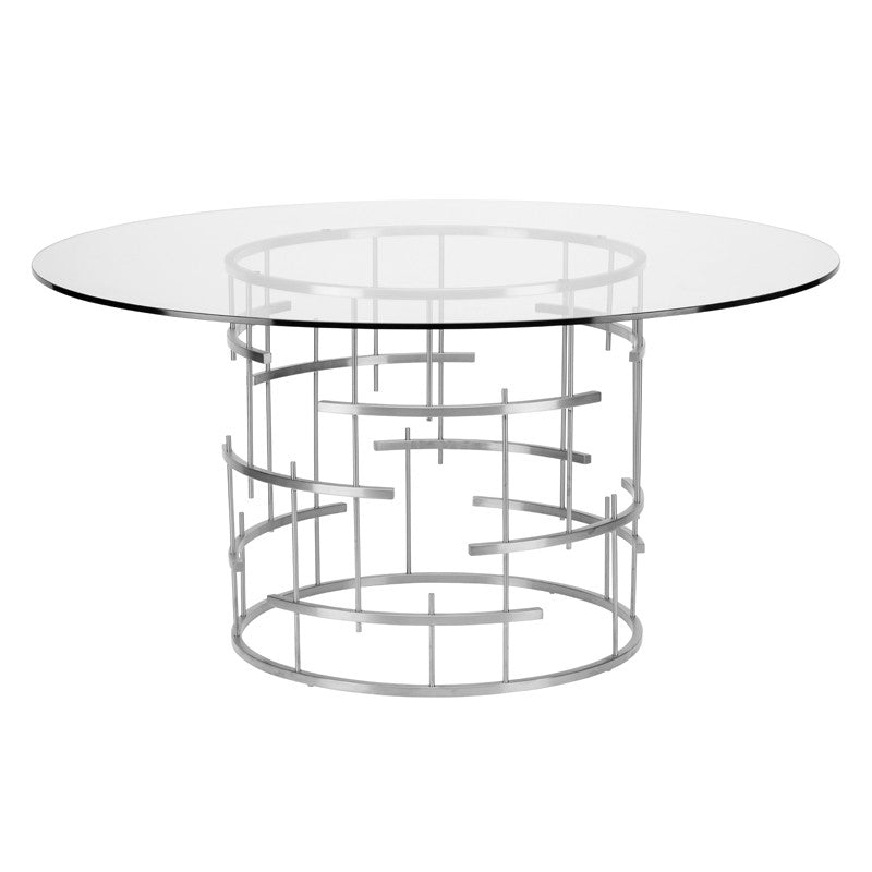 Round Tiffany Dining Table - Silver.
