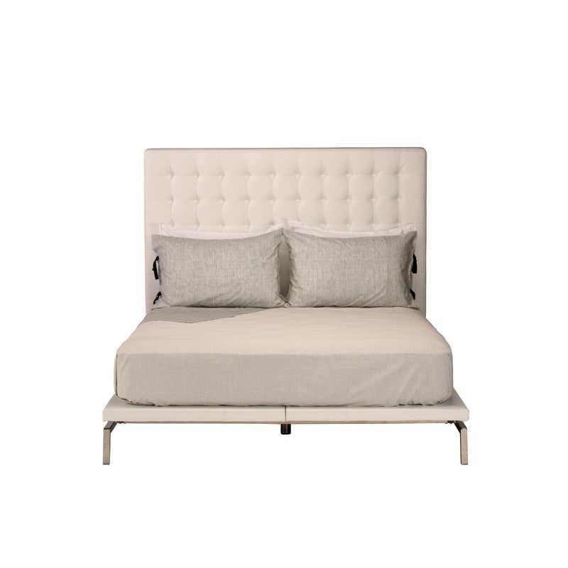 Bentley King Bed - White.