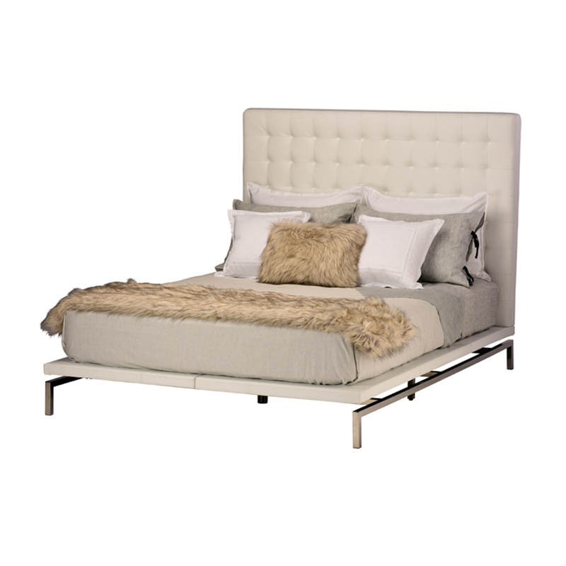 Bentley King Bed - White.