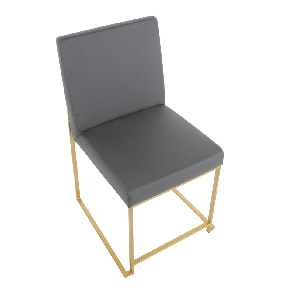 High Back Fuji Dining Chair - Set of 2.