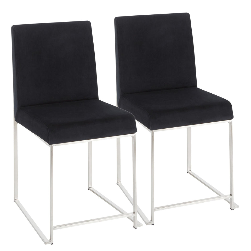 High Back Fuji Dining Chair - Set of 2.