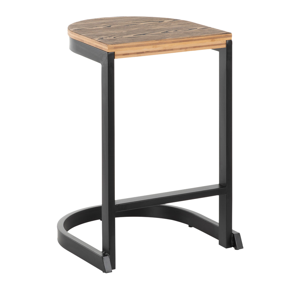 Industrial Demi Counter Stool - Set of 2.