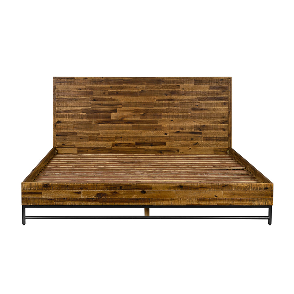 Cusco Rustic Acacia Platform King Bed