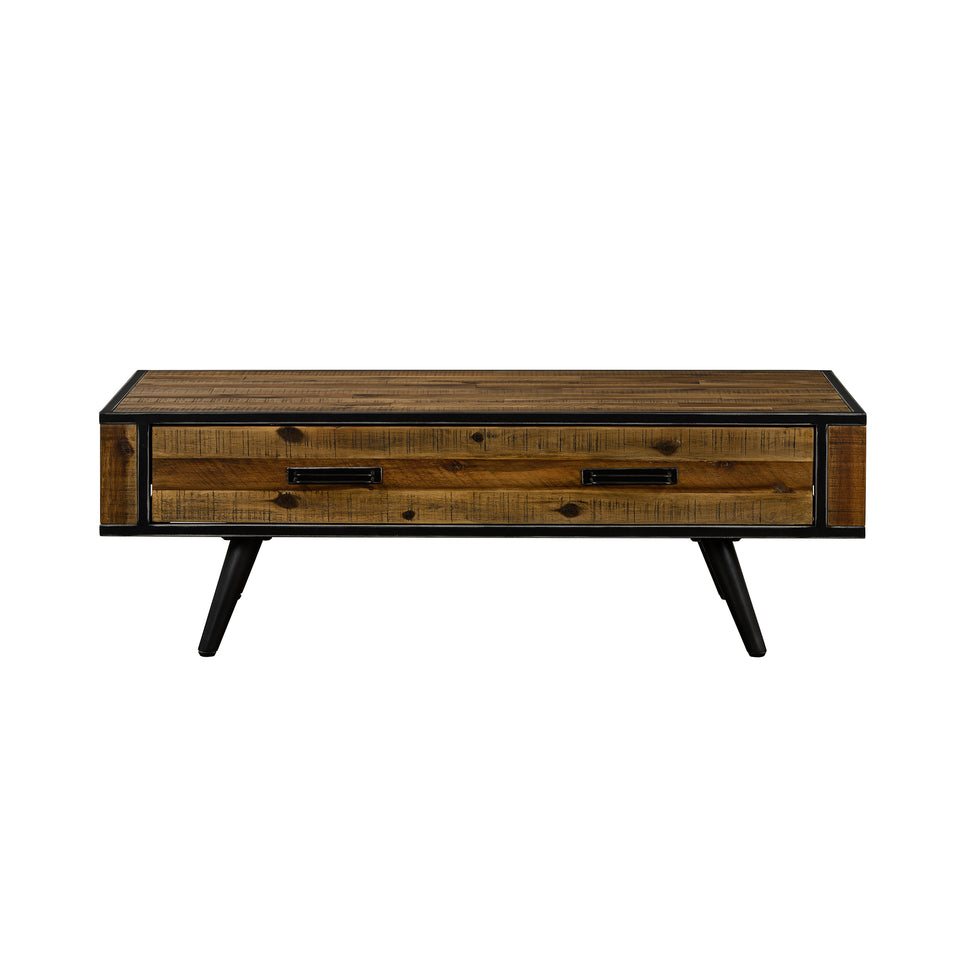Cusco Rustic Acacia Coffee Table with Drawer