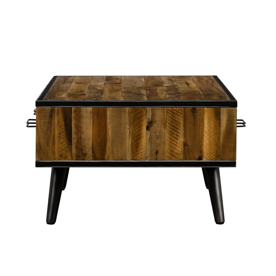 Cusco Rustic Acacia Coffee Table with Drawer