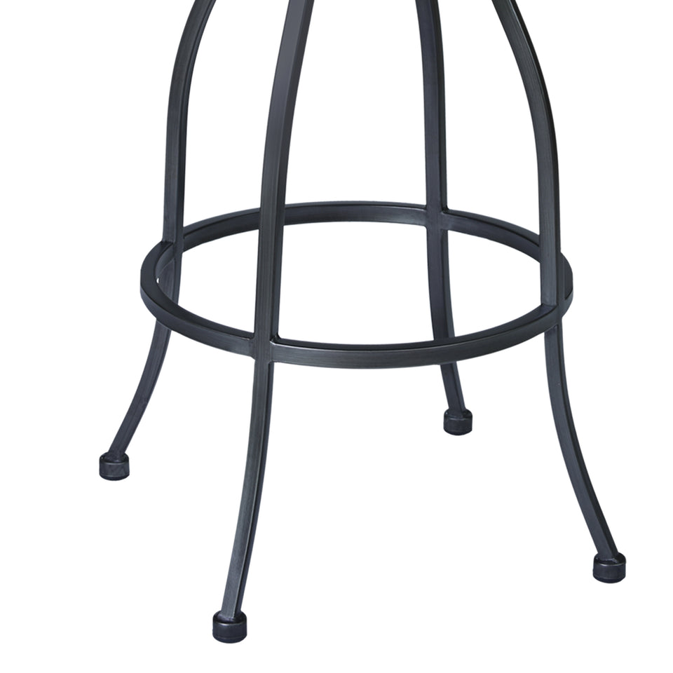 Dynasty 30" Bar Height Barstool in Mineral finish with Bandero Tobacco