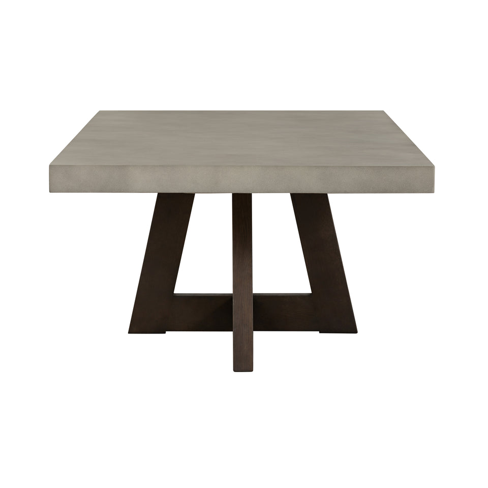 Elodie Gray Concrete and Dark Gray Oak Rectangle Coffee Table