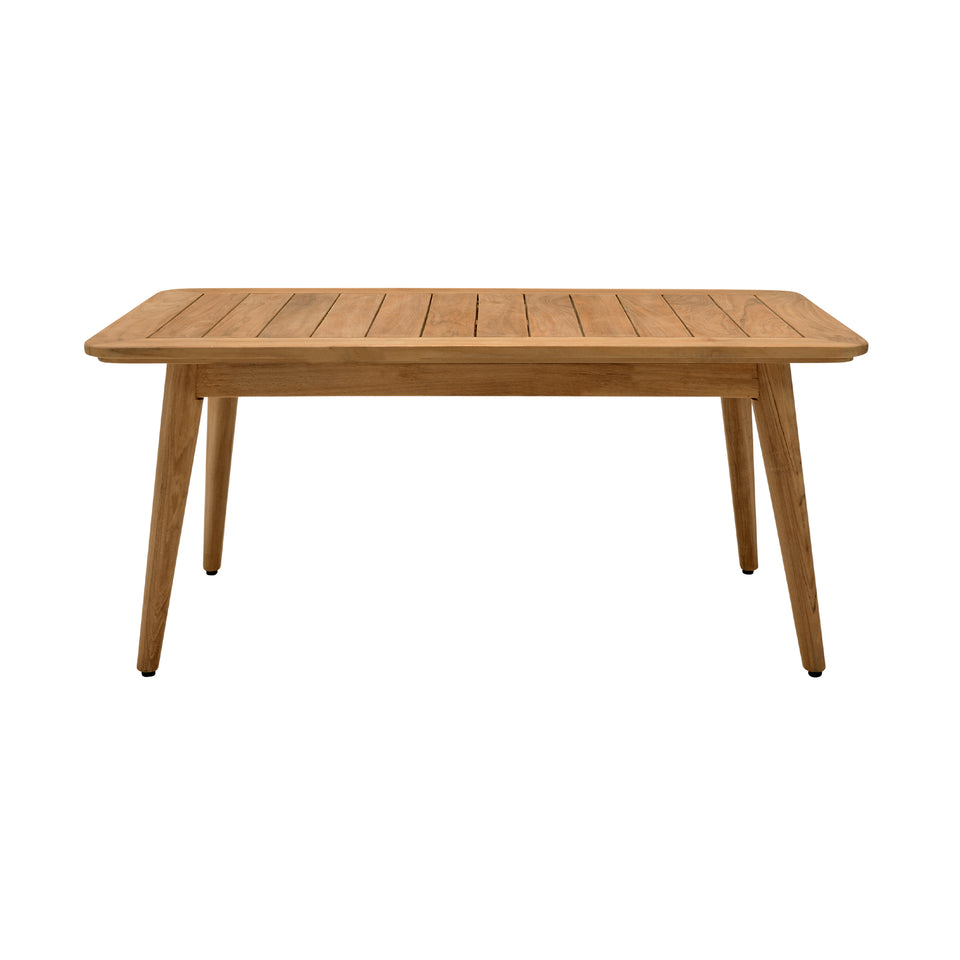 Eve Outdoor Rectangular Teak Wood Coffee Table