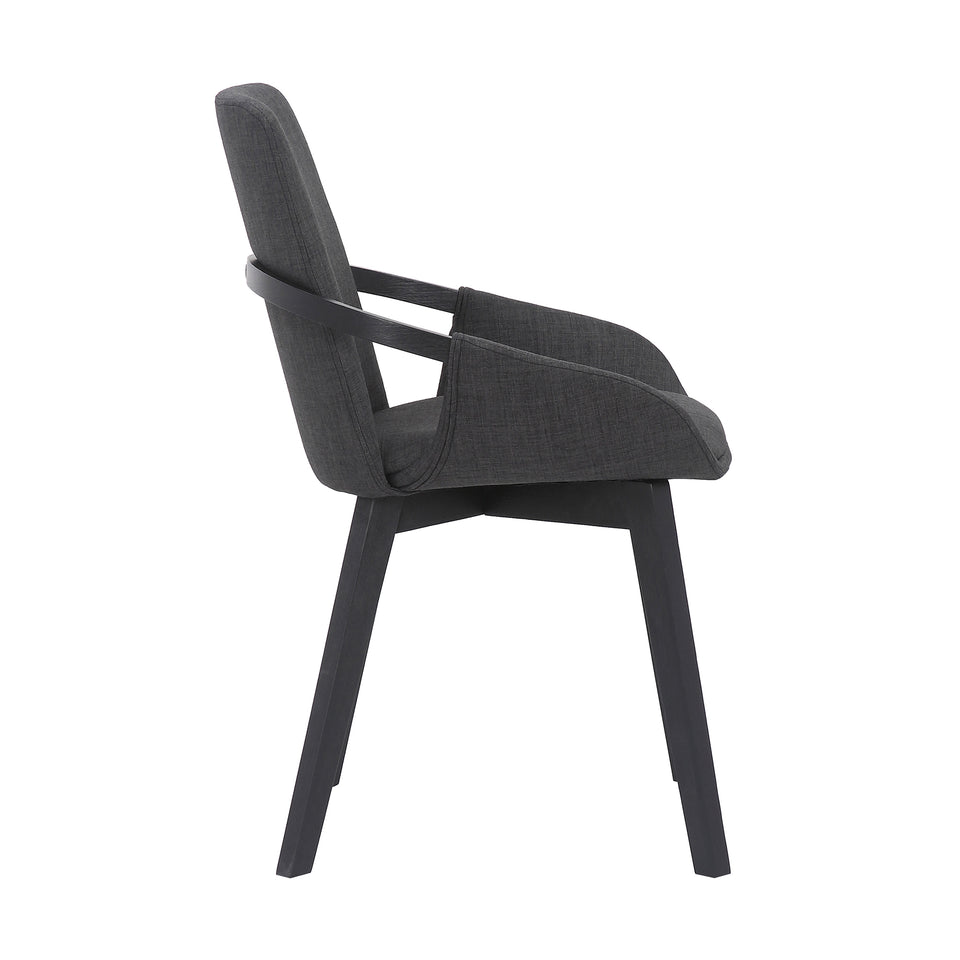 Greisen Modern Charcoal Wood Dining Room Chair