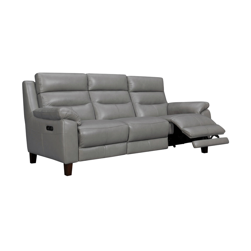 Hayward 82" Dark Gray Genuine Leather Power Reclining Sofa