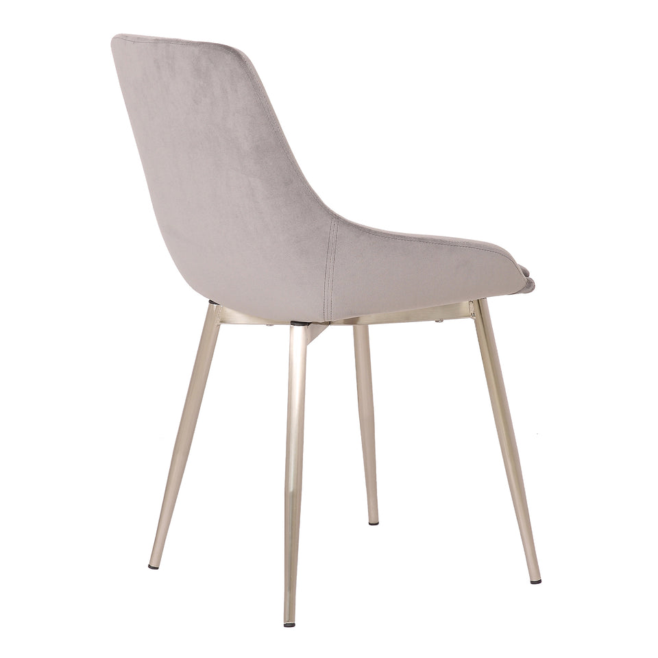 Heidi Gray Velvet Dining Accent Chair