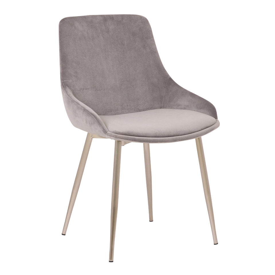 Heidi Gray Velvet Dining Accent Chair