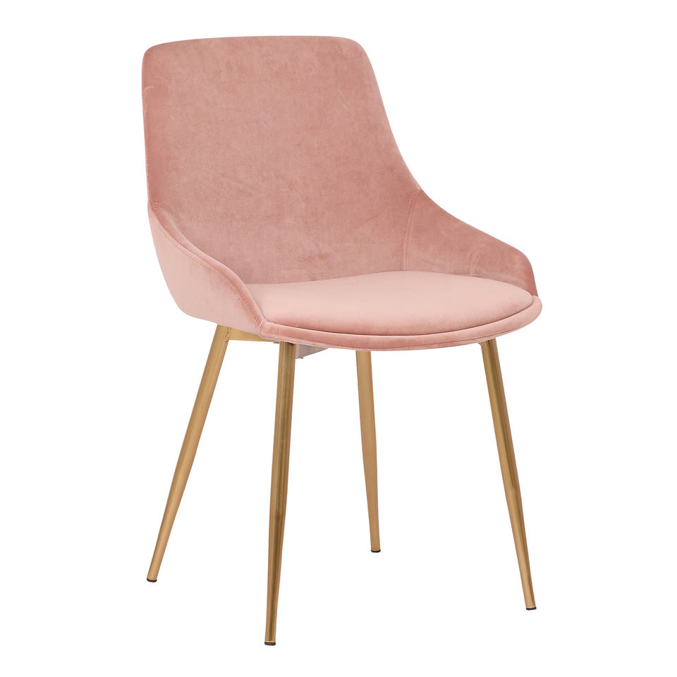 Heidi Blush Velvet Dining Accent Chair