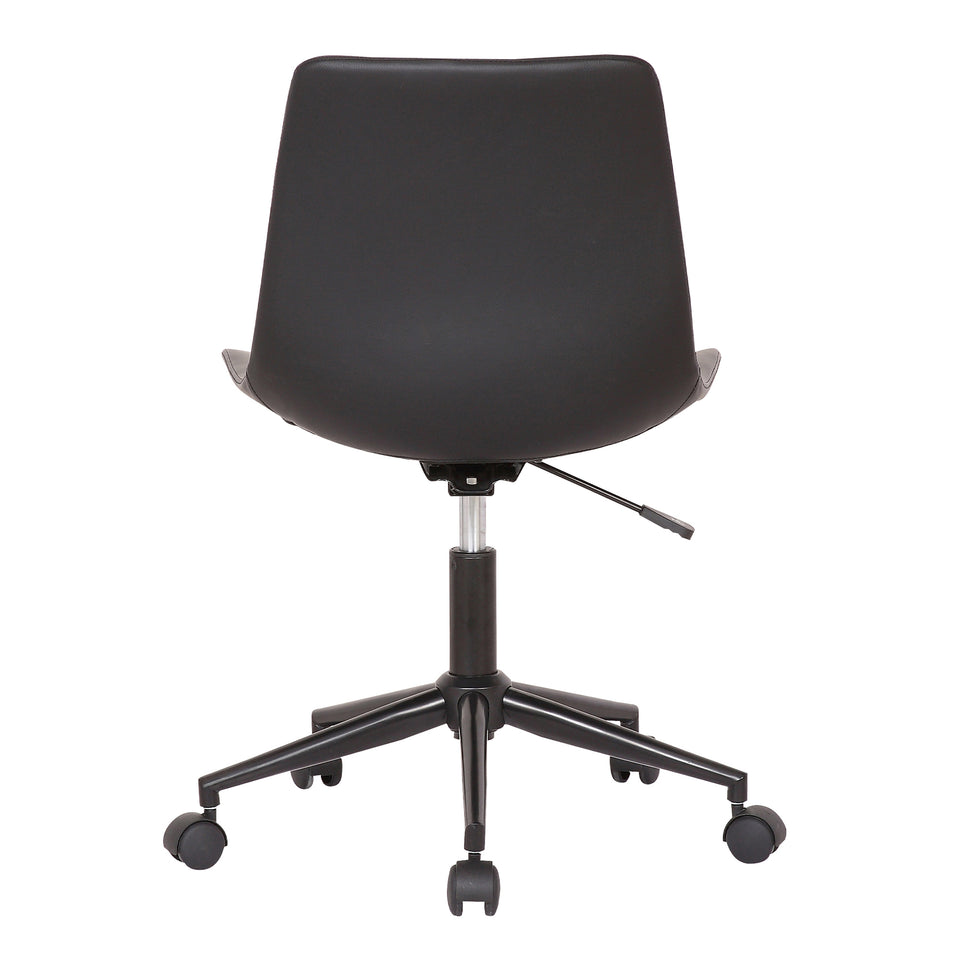 Optima Adjustable Black Faux Leather Task Chair