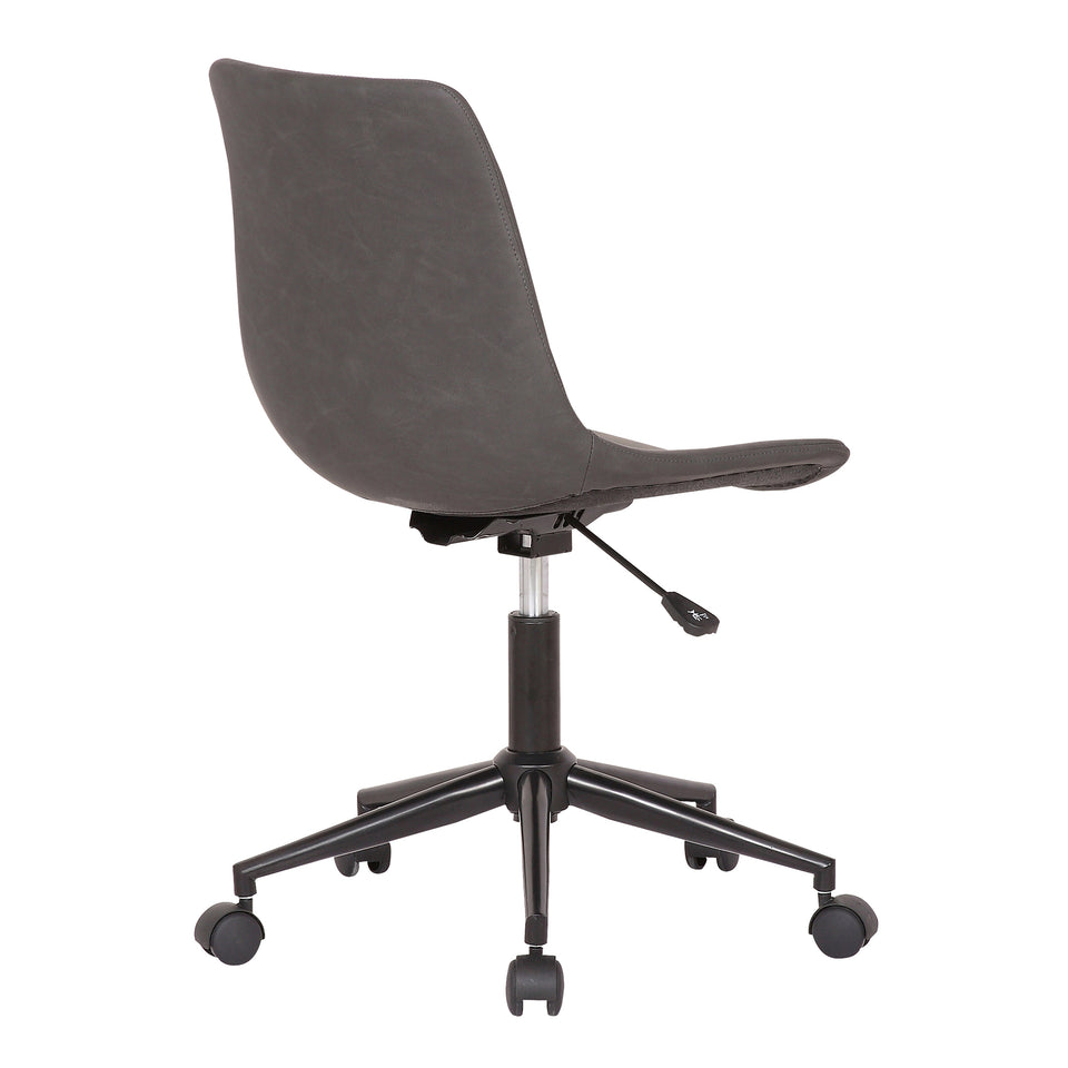 Optima Adjustable Gray Faux Leather Task Chair