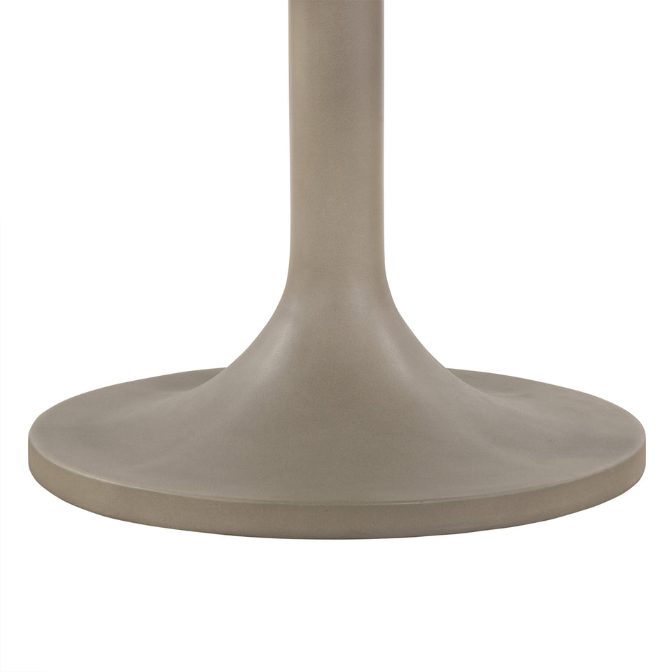 Pippa Concrete and Metal Tulip Round Dining Table