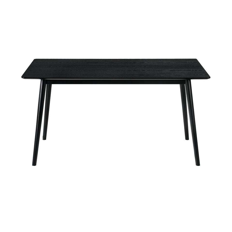 Westmont 59" Rectangular Dining Table in Black Wood