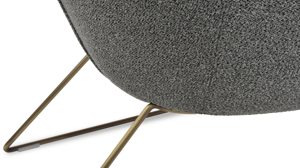 Madison Armchair Wire Sled Base.