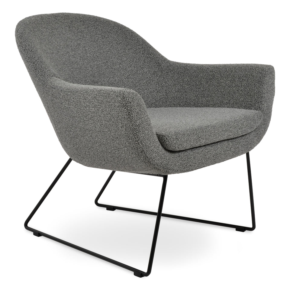 Madison Armchair Wire Sled Base.