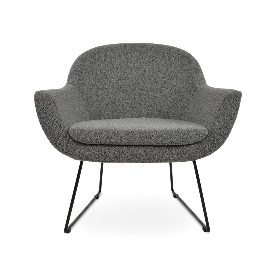 Madison Armchair Wire Sled Base.