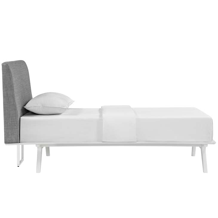 Tracy Twin Bed in White.