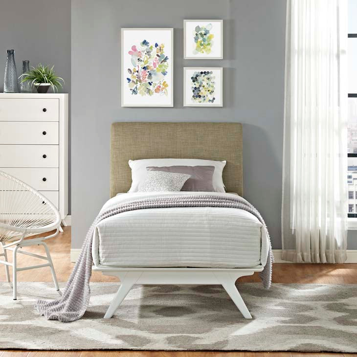 Tracy Twin Bed in White.