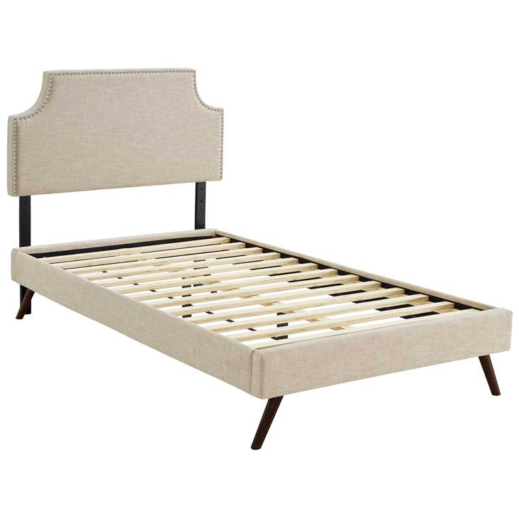 Corene Twin Fabric Platform Bed.