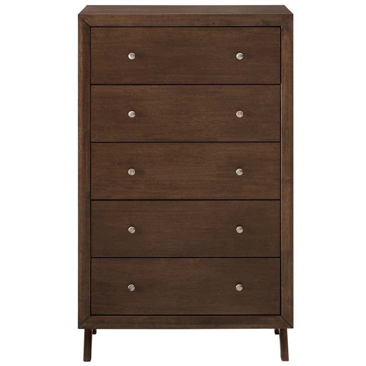 Providence Five-Drawer Chest in Walnut.