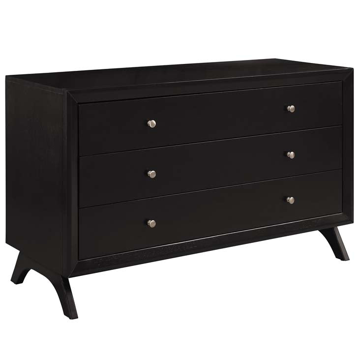 Modway Providence Three-Drawer Dresser or Stand, Cappuccino