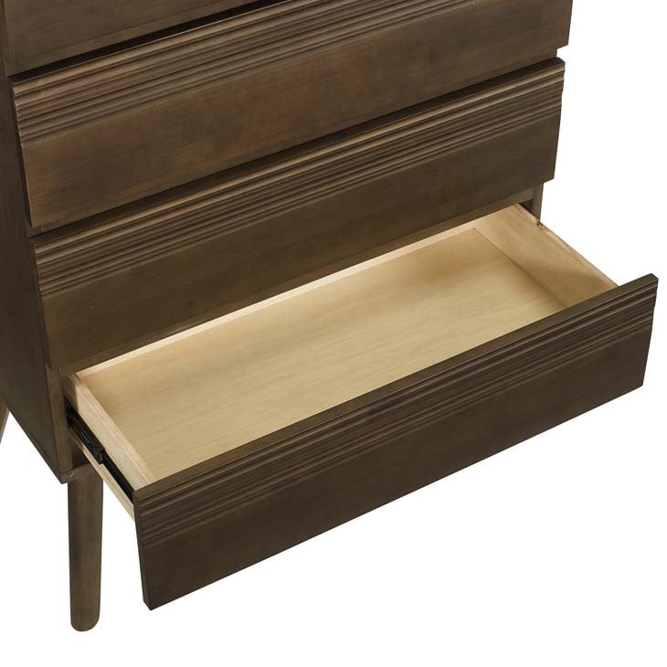Everly Wood Chest in Walnut.