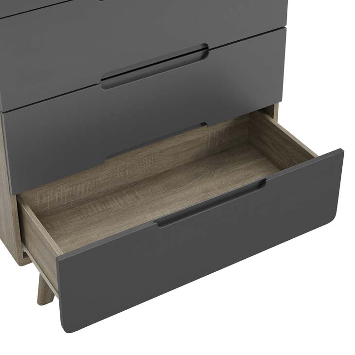 Origin Four Drawer Chest in Natural Gray.