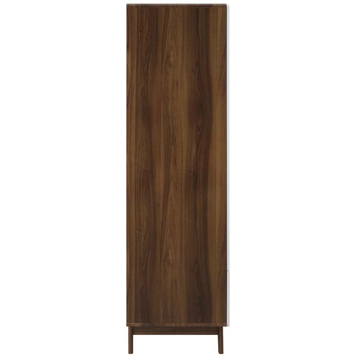 Origin Wood Wardrobe Cabinet in Walnut White.
